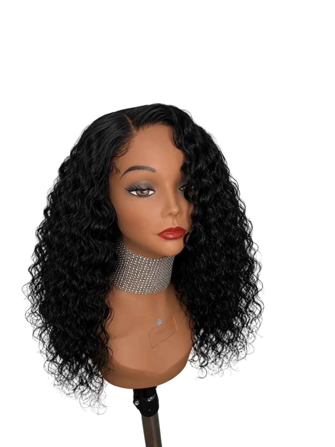 Custom made raw indian curly wig