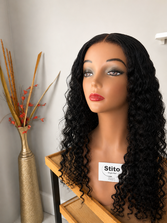 Glueless Deep Wave HD 5x5 Closure Wig (22 Inches)
