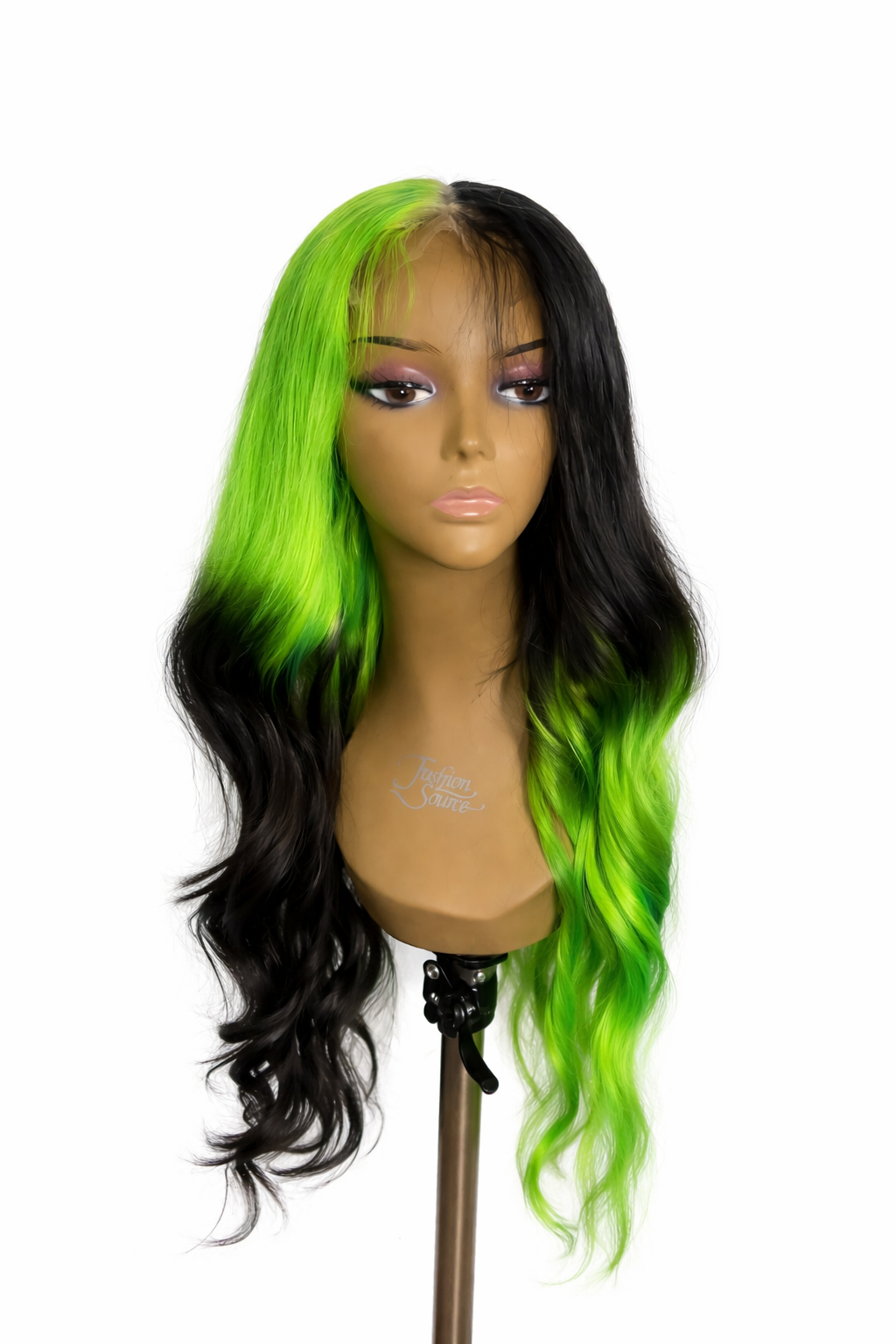5x5 HD Lace - Green & Black Custom Colored Wig