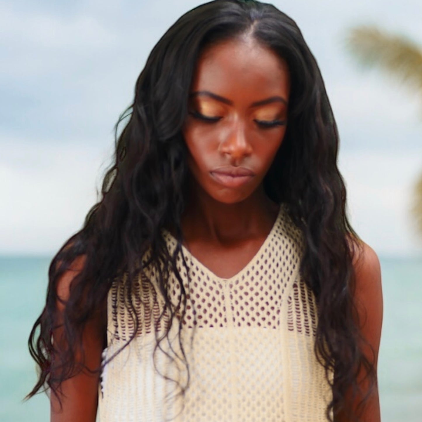 Natural Wavy V-Part Wig 20 Inches